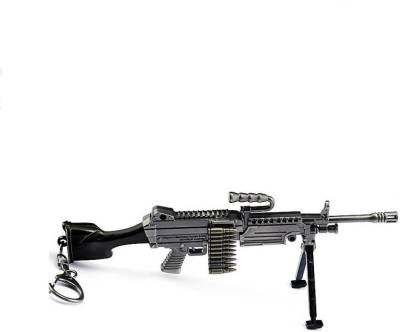 eWAVE PUBG Real 3D Metal Body Gun - M249 Model 175mm Length Locking Carabiner