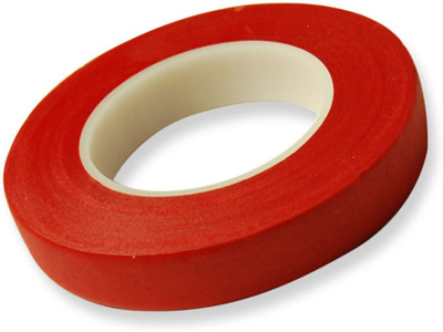 Vardhman Stretchable Floral Paper Tape handheld Stretchable Floral Paper Tape (Manual)(Set of 2, Chery Red)