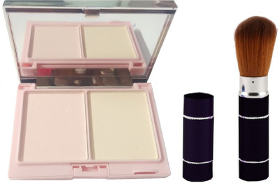 

ADJD professional face glowing highlighter & contour with ultra soft bristles brush(Set of 2)