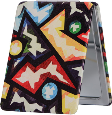 

Store2508 Rectangular Travel Folding Pocket Handbag Compact Cosmetic Makeup Magnifying Mirror. Dual Mirror - Normal and 3X Magnification. (Design 15)