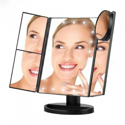 

CLOMANA New and Modern Beauty Mirror with Led dispaly make up mirror (Multicolor)