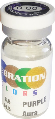 

Celebration Purple-0.25 Yearly disposable Colored Lenses With Spherical Power Yearly Contact Lens(-0.25, Purple, Pack of 1)