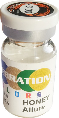 

Celebration HONEY-12 Yearly disposable Colored Lenses With Spherical Power Yearly Contact Lens(-12, Honey, Pack of 1)