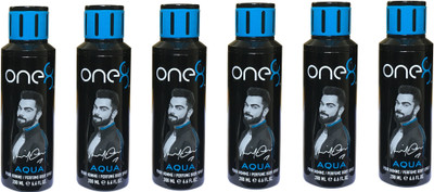 one 8 AQUA (Pack of 6) Perfume Body Spray - For Men & Women(1200 ml, Pack of 6)