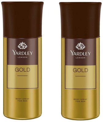 

Yardley London Gold Body Mist - For Men & Women(300 ml, Pack of 2)