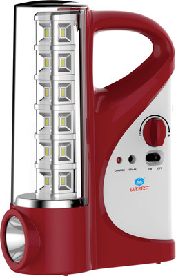 EVEREST Rechargeable 360degree LED Emergency Light Lantern 10 hrs Lantern Emergency Light(Red)