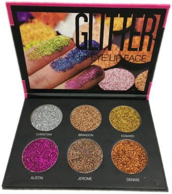 

YOUNGMONK 6 Color Eye Shadow Palette Glitter 21.6 g (MultiColor) 21.6 g(Multicolor)