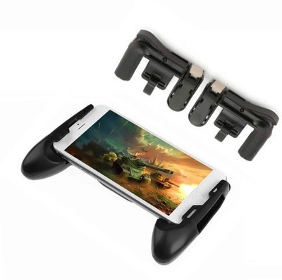 

BUYWELL Mobile Gamepad Controller with l1 r1 Trigger for 4.5-6.5 inch Android iOS Phones for PUBG/Fortnite/Rules of Survival Gaming Accessory Kit(Black, For Android, iOS)