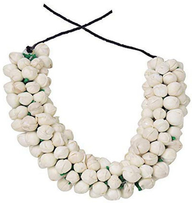 

Shining Angel Juda Bun Decoration Hair Gajra for Bridal Accessories for Girls ( White) Bun(White)