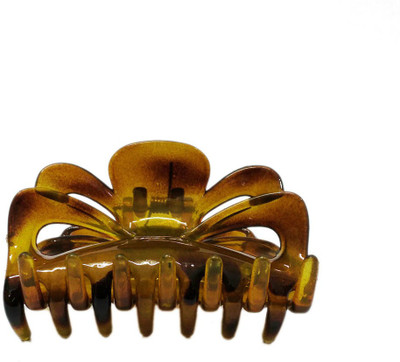 

Maahal French Double Loop Celluloid Tortoise Shell Claw Clip Clam Clutcher/Claw for Hair Yellow / Hair Claw(Yellow)