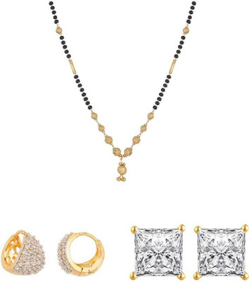 Chrishan Alloy Gold-plated Multicolor Jewellery Set(Pack of 1)