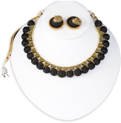 ambal Dori Black, Gold Jewellery Set(Pack of 1)