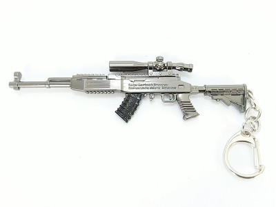 eDUST PUBG CX4 Rifle Model Real 3D Metal Body 120 mm Length Key Chain