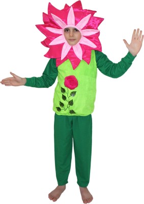 KAKU FANCY DRESSES Flower Costume,Rose Costume,Nature Costume For Kids School Annual function/Theme Party/Competition/Stage Shows/Birthday Party Dress (16-18 years) Kids Costume Wear