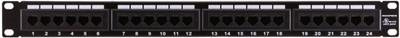 

ECSTATIC 24-Port Cat 6 RJ-45 UTP Unshielded Wallmount or Rackmount Patch Panel, Certified 100Mhz Cat 6, Krone Connectors, Color-Coded Labeling, Lan Adapter(5000 Mbps)