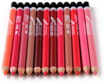 

TouchStream Set of 12 Super Matte Lip Liner Pencil(Multicolor)