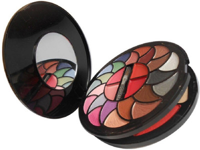 

kviya 22 Eye shadow ,2 Blusher ,2 Compact Powder,4 Lip Color ,1 Puff ,1 Mirror , Color Series Makeup kit