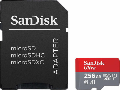 

SanDisk A1 256 GB MicroSDXC Class 10 100 MB/s Memory Card