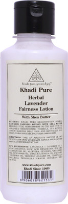

Khadi Pure Herbal Lavender Fairness Lotion with Sheabutter - 210ml(50 g)