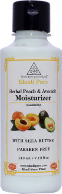 

Khadi Pure Herbal Peach & Avacado Moisturizer with Sheabutter SLS-Paraben Free - 210ml(210 ml)