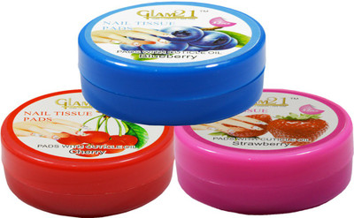Glam 21 Cherry,Stawberry, Blueberry Nail Pads(3 g)