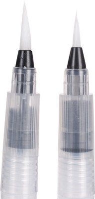 isomars Small and Medium Brush Pen For Watercolor Drawing & Calligraphy(Pack of 2, Ink Color - NONE)