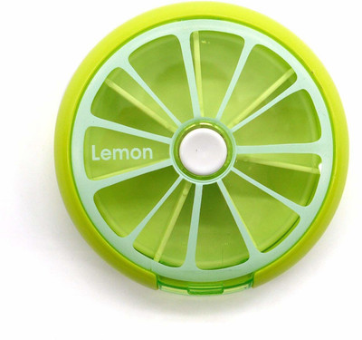 

Nuestra 7 Days One Week Round Plastic Pill Box Pill Box(Green)