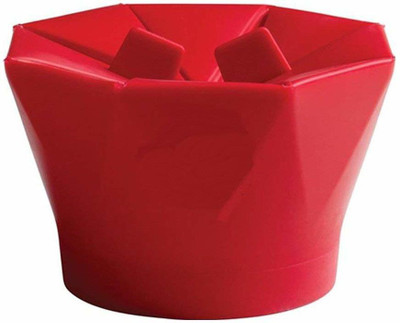 

ATOOZED Silicone Microwave Foldable Popcorn Popper Maker (Red Color) 200 ml Popcorn Maker(Red Color)