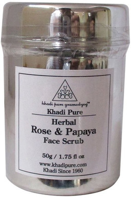 

Khadi Pure Herbal Rose & Papaya Face Scrub - 50g Scrub(50 g)
