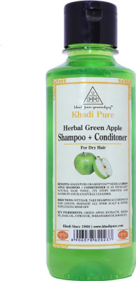 

Khadi Pure Herbal Green Apple Shampoo + Conditioner - 210ml(210 ml)