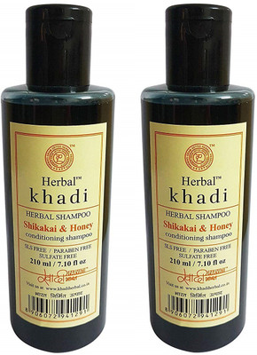 

Herbal Khadi SHIKAKAI & HONEY CONDITIONER-SLS,PARABEN FREE(420 ml)
