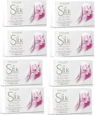 

Oriflame Sweden SILK SOAP PACK 8(800 g, Pack of 8)