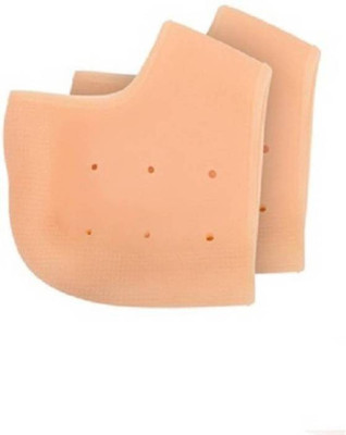 JC STORE Anti heel crack set socks Heel Support(Brown)