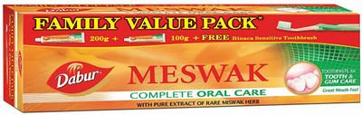

Dabur 'Dabur' Meswak Toothpaste - 300 g (Family Pack) with toothbrush Toothpaste(300 g)