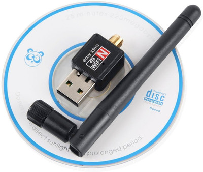 

Blue Birds WiFi Dongle 802.11n WiFi 2.4ghz WU3 Small Wireless 900 Mbps Lan With Antenna External USB Adapter(Black)