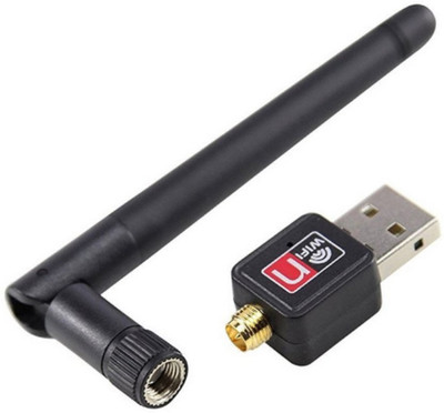 

BUY SURETY USB Dual Band Wifi Adapter 600Mbps USB 2.0 Wireless Network Wifi Dongle with 5dBi Antenna for PC /Desktop/Laptop/Mac USB Adapter(Black)