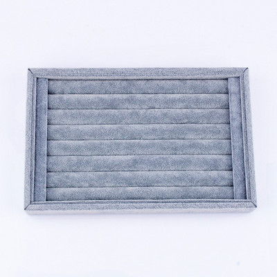 

SYGA Portable Small Ring Display Plate_Grey Jewellery Vanity Box(Grey)