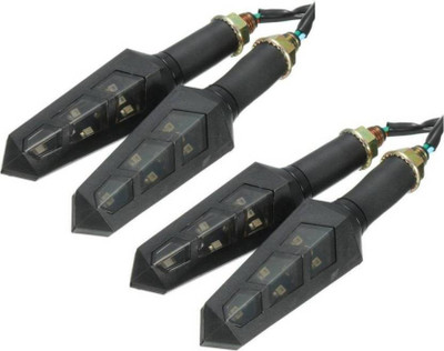 AutoCart Front, Rear, Side LED Indicator Light for Honda CBR 250R(Amber, White)