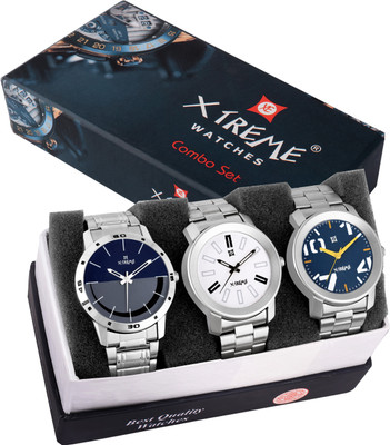 78 OFF on Xtreme Awesome Multi Color Dial 3 Combo Analog Watch