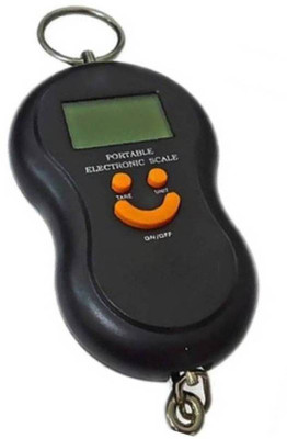 

Rorian Smiley Pocket Weight Machine Digital 50Kg Travel Luggage Weighing Scale(Black)