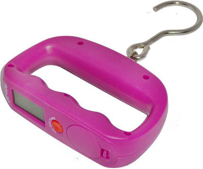 

Rorian Portable Digital LCD Electronic Luggage Weighing Scale Hanging 50kg/10g Pocket Backlight Hook Weighing Scale(Pink)