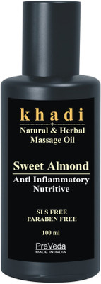 

PreVeda Sweet Almond Oil For Body and Hair|Natural & Premium Best 100% Herbal Oil(100 ml)