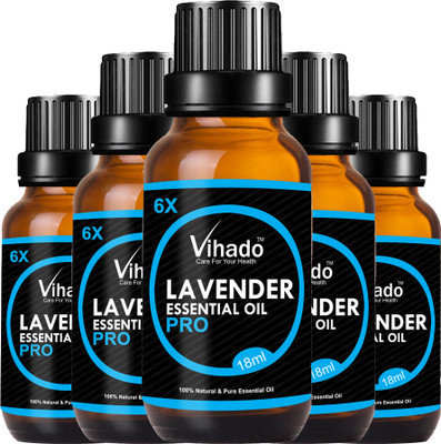 

VIHADO 6x PRO Cold Pressed Lavender Essential Oil (18 gm) (Pack of 5)(18 ml)
