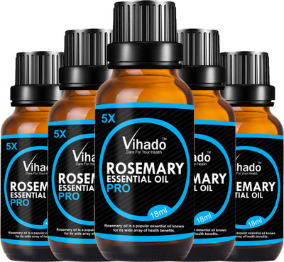 

VIHADO 6x PRO Rosemary Essential Oil (18 gm) (Pack of 5)(18 ml)
