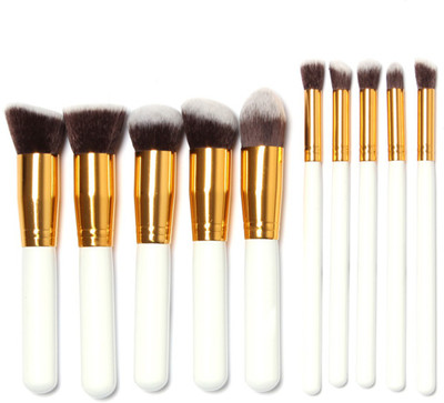 

ShivExim 10Pcs White Foundation Makeup Cosmetic Brushes Set(Pack of 10)