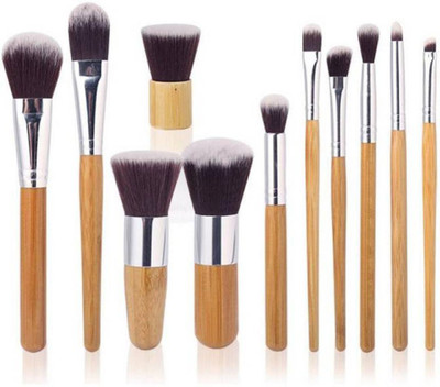 

ShivExim 11 pcs Cosmetic Bamboo Handle Makeup Brush Set(Pack of 11)