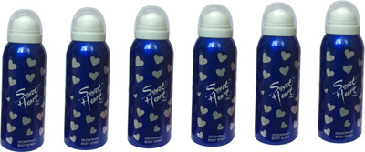 

Sweet Heart Blue (Pack of 6) Deodorant Spray - For Women(600 ml, Pack of 6)