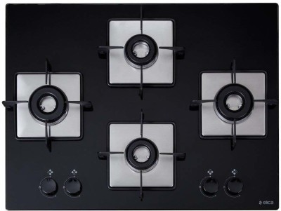 Elica FLEXI HCT 470 DX LOTUS BK Hob Stainless Steel Automatic Hob(4 Burners)