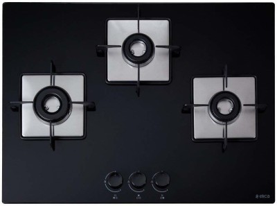 Elica FLEXI HCT 375 LOTUS BK Hob Stainless Steel Automatic Hob(3 Burners)