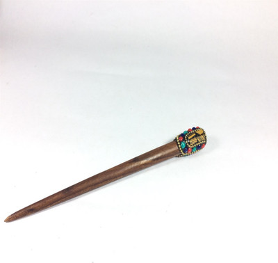 

Artistique Multi Color Tibetan wooden stick for Women Bun Stick(Multicolor)